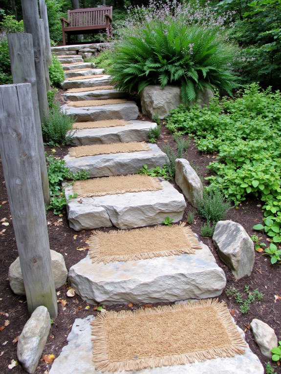 comfortable eco friendly garden steps