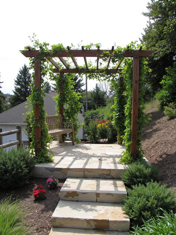 comfortable shaded seating area