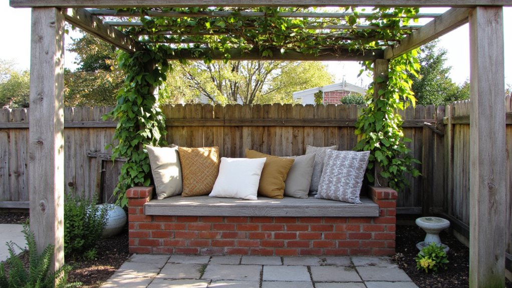 compact corner pergola designs