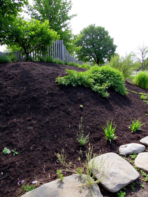 control erosion with mulch