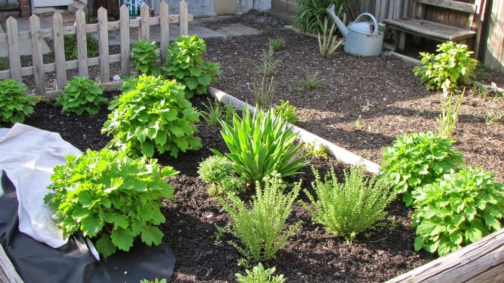 control weeds with fabric