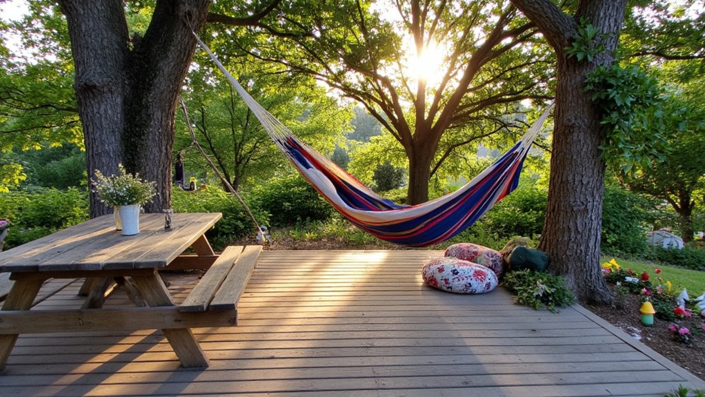 cozy backyard hammock retreat