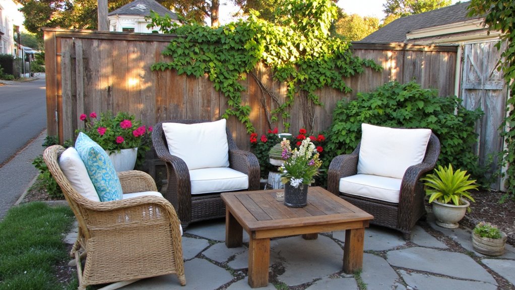 cozy corner seating area