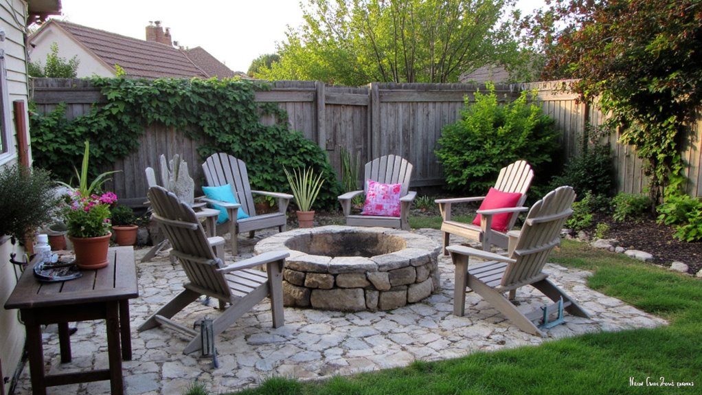 cozy evenings by fire pit