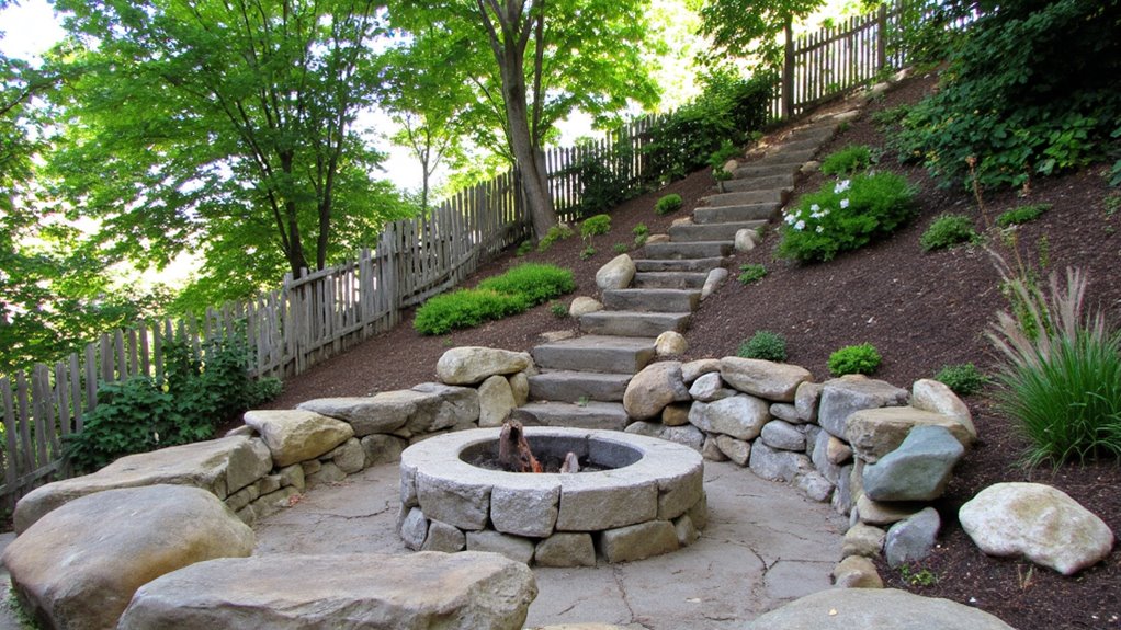 cozy fire pit retreat