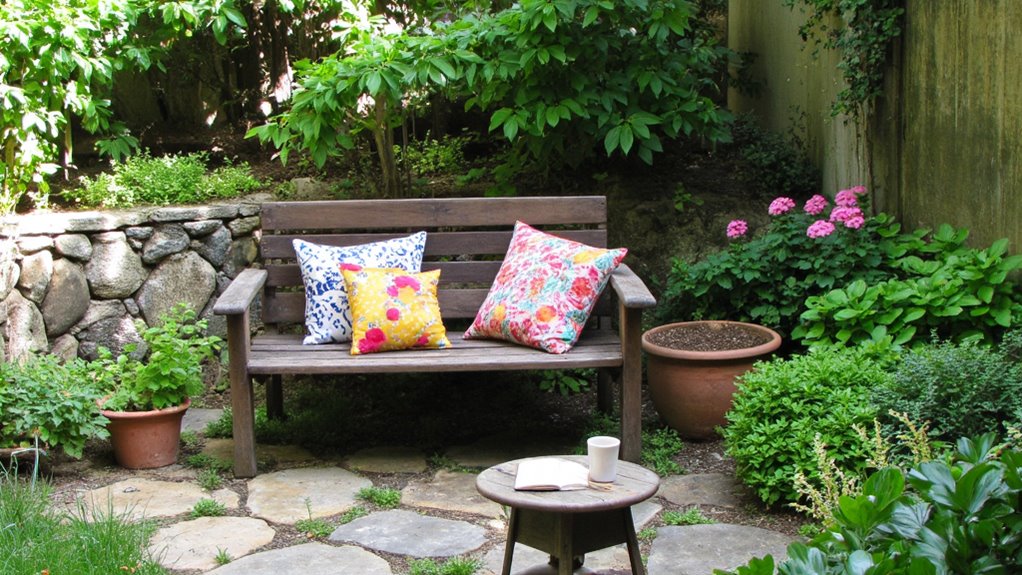 cozy garden seating retreat