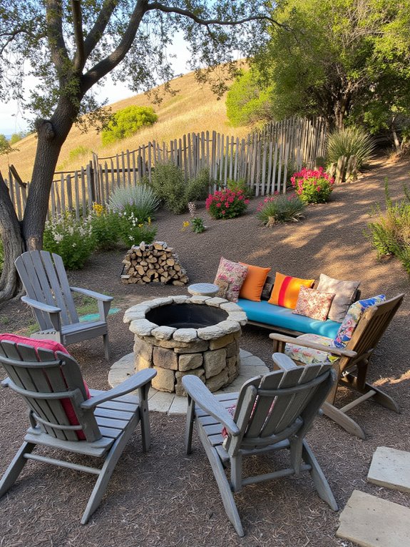 cozy gatherings around firepit