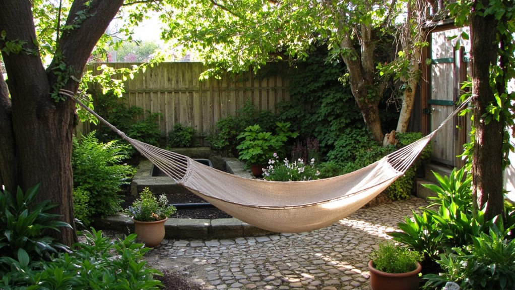 cozy hammock garden retreat