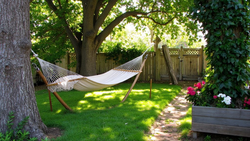 cozy hammock relaxation zone