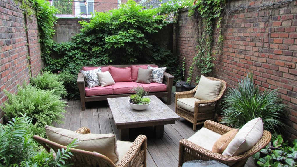 cozy inviting outdoor retreat