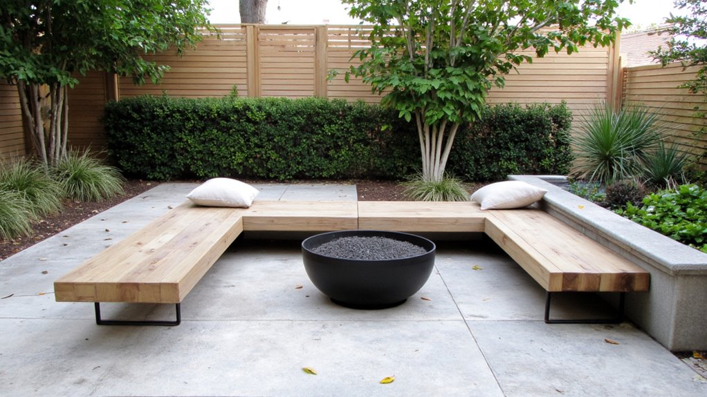 cozy minimalist seating area