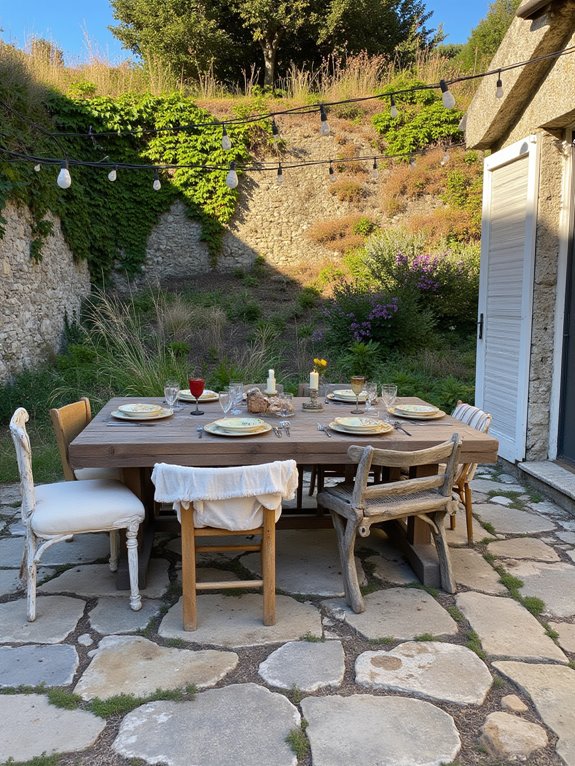 cozy outdoor dining experience