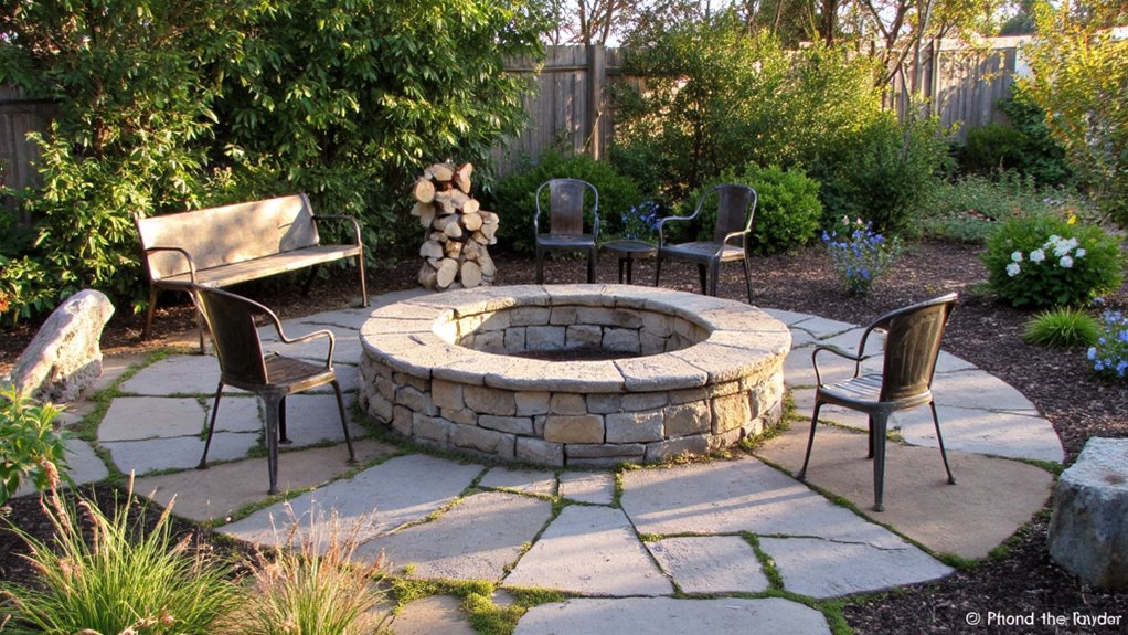 cozy outdoor gathering space