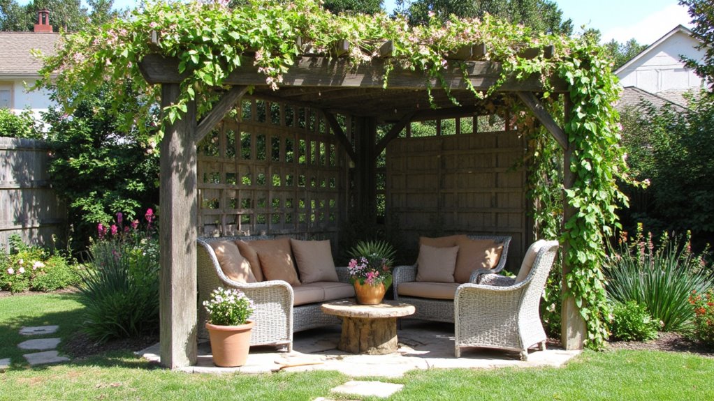 cozy outdoor gathering space