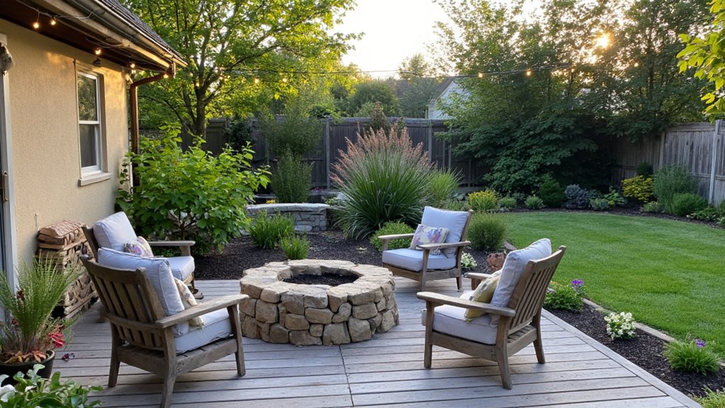 cozy outdoor gathering spot