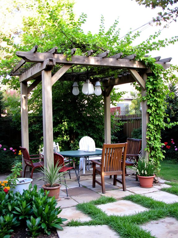 cozy outdoor pergola design