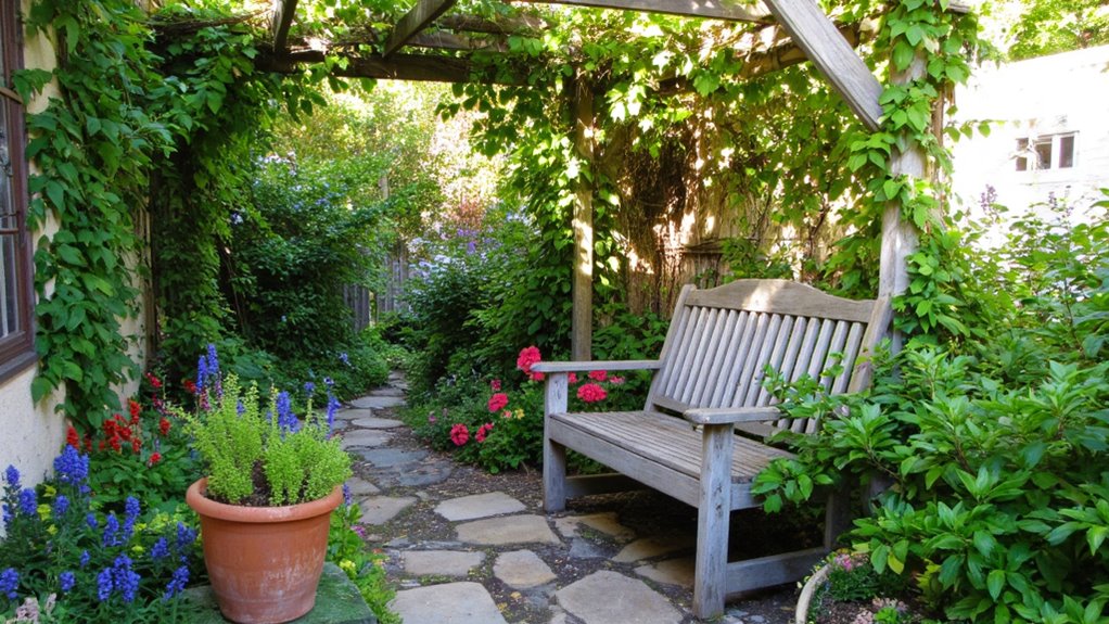 cozy outdoor relaxation area