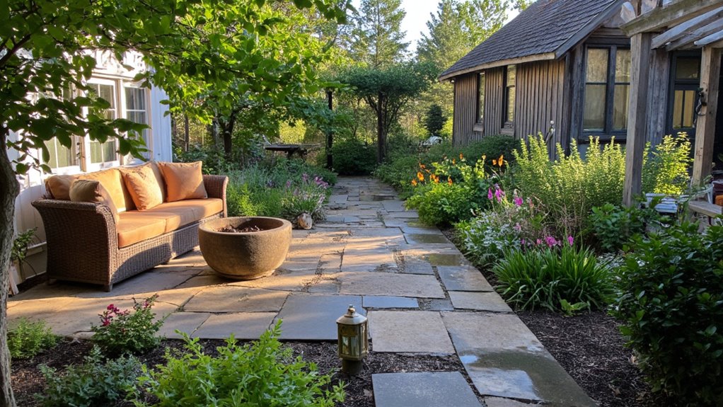 cozy outdoor relaxation space