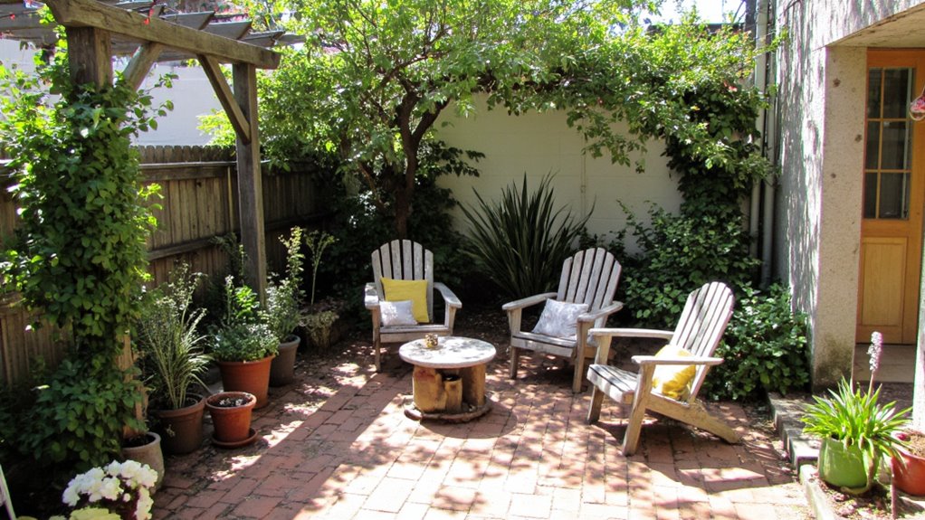 cozy outdoor seating area