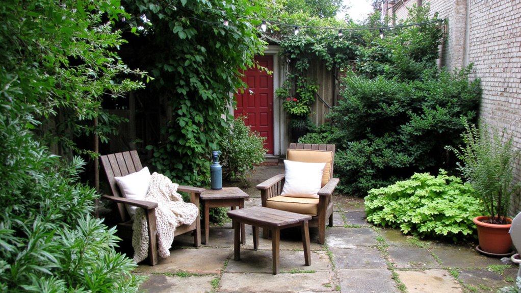cozy outdoor seating area