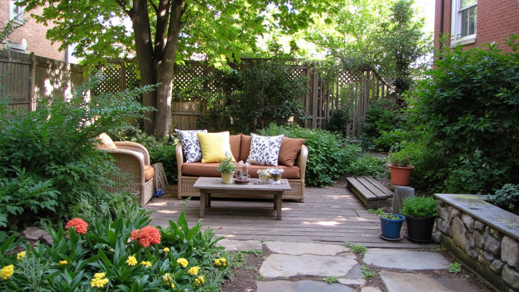 cozy outdoor seating nook