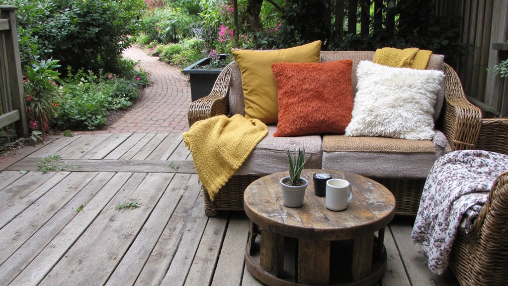 cozy outdoor seating retreat