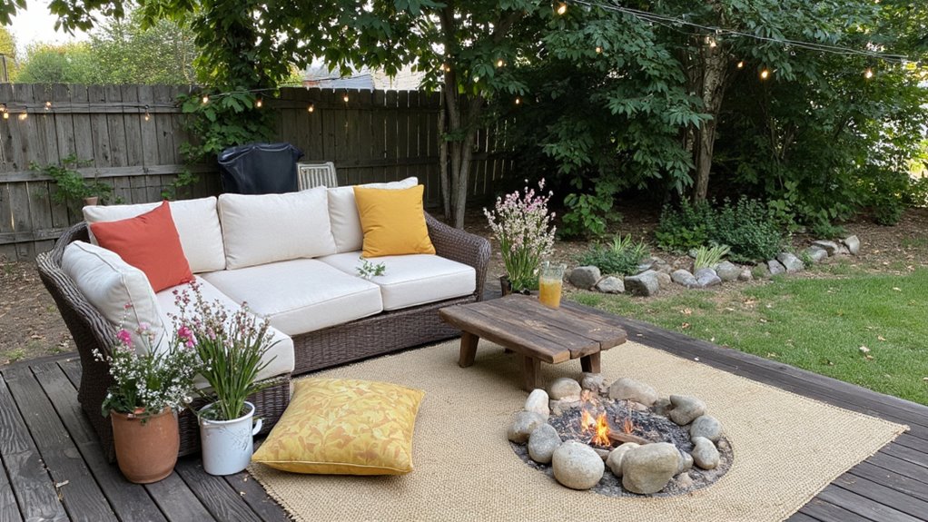 cozy outdoor seating retreat