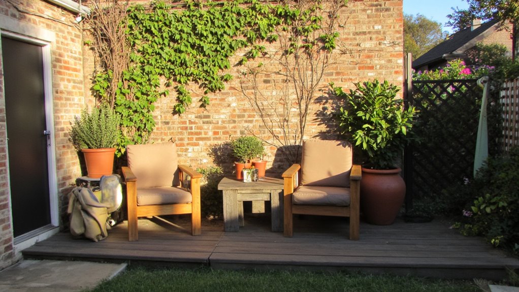 cozy outdoor seating retreat