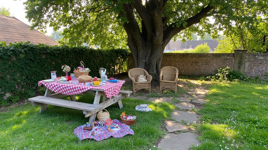 cozy picnic with ambiance