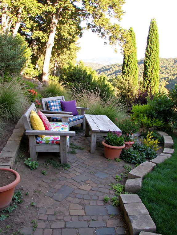 cozy retreat with flowers