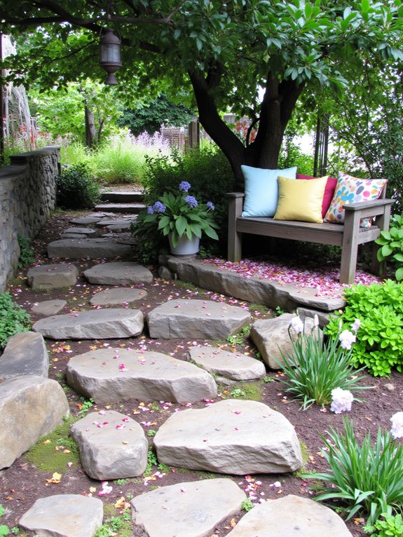 cozy rustic garden nook