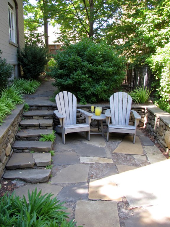 cozy seating nook created