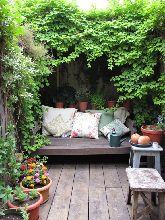 cozy terrace lounge retreat