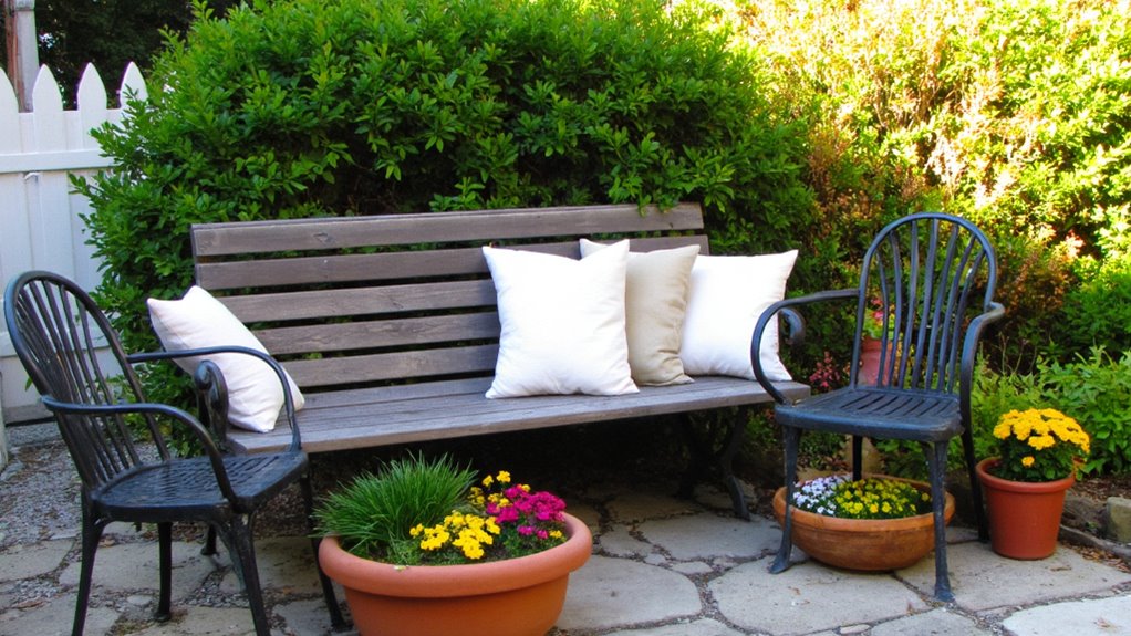cozy vintage seating nook