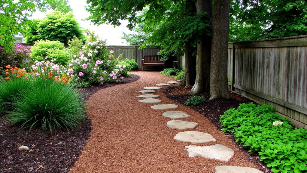 creative mulch pathway design