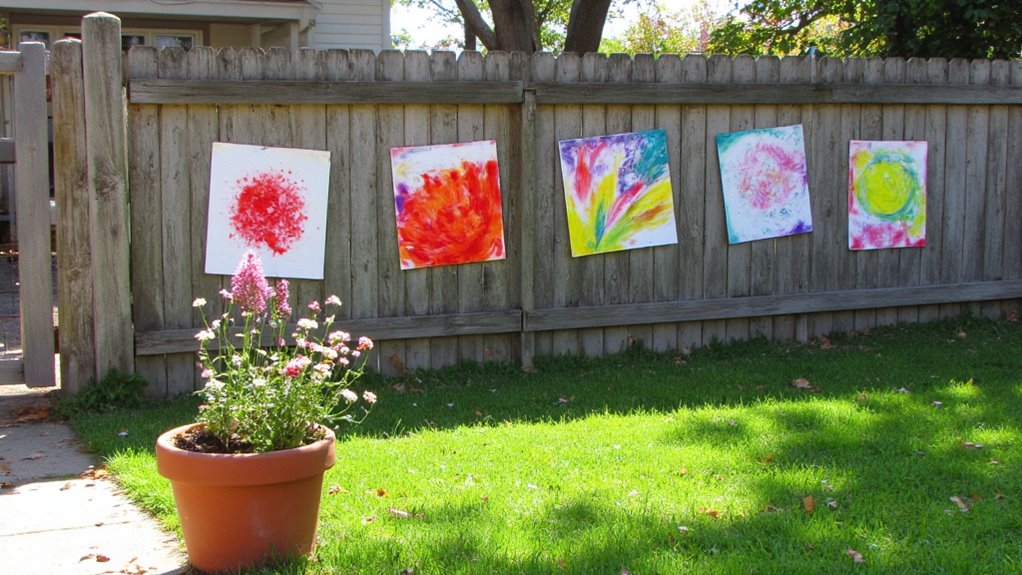 creative outdoor art display