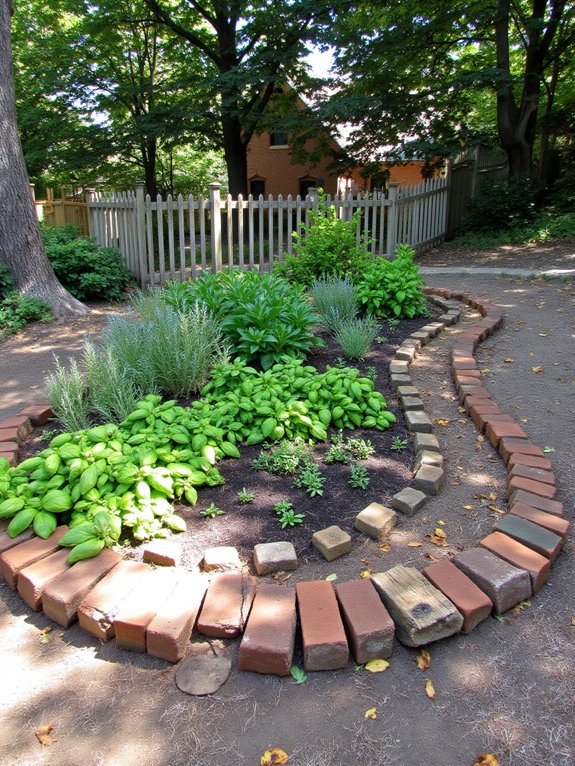 culinary herb spiral garden