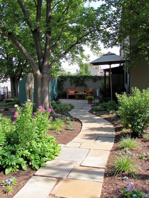 curved pathways enhance aesthetics