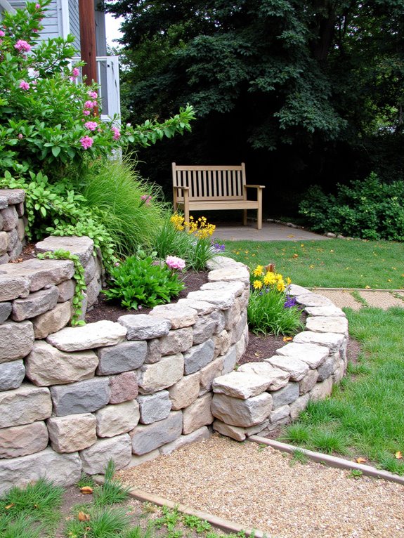 curved walls enhance landscapes