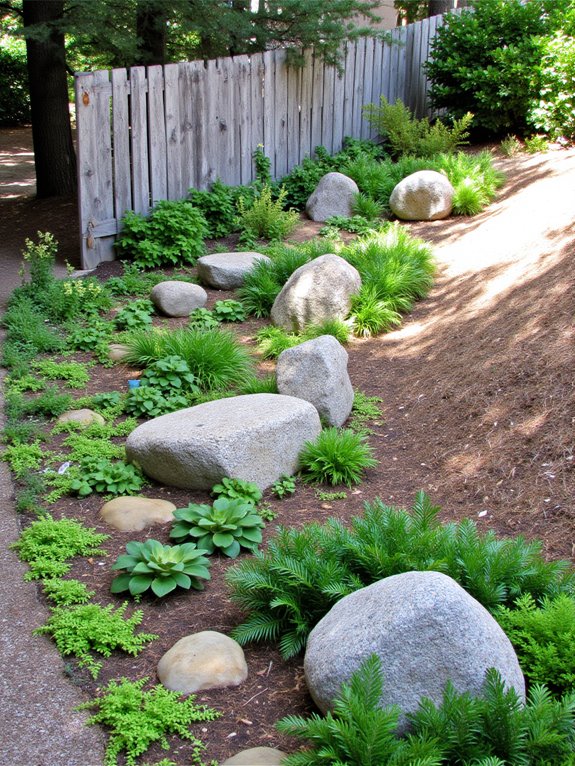 decorative boulders enhance landscapes