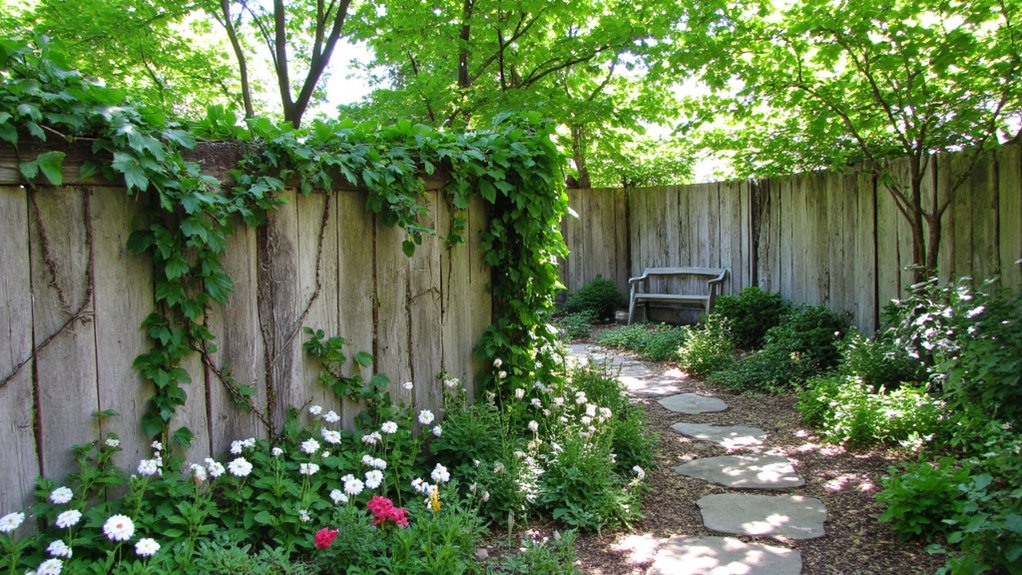 decorative fencing defines landscapes