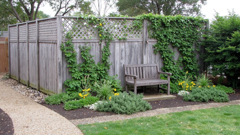 decorative fencing enhances privacy