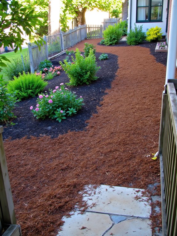 decorative mulching enhances gardens