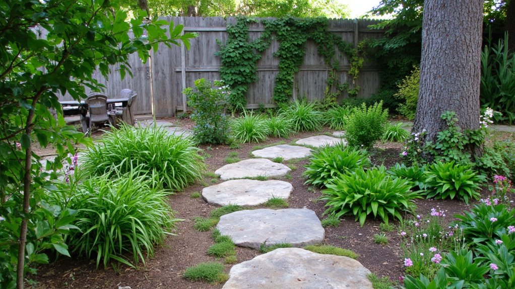 decorative stone pathway creation