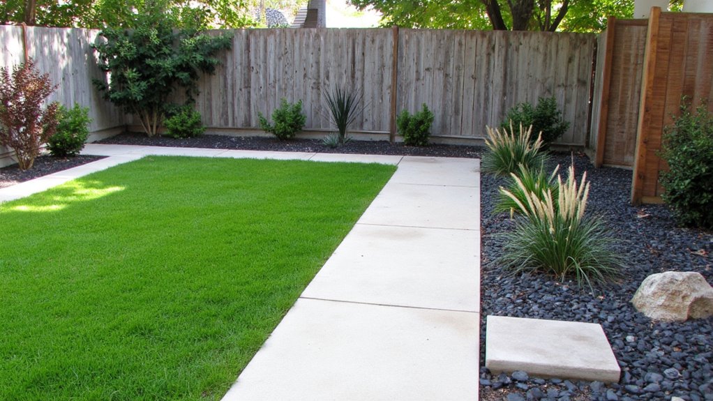 define spaces with edging