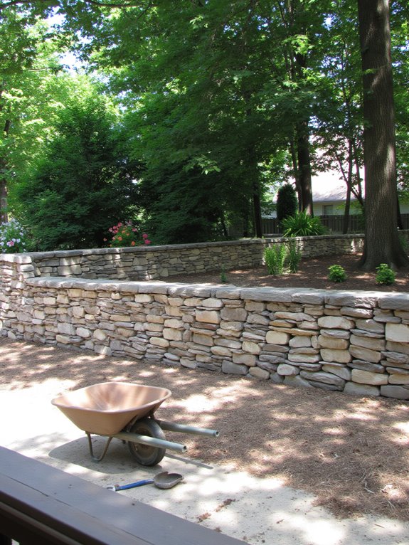 diy retaining wall construction