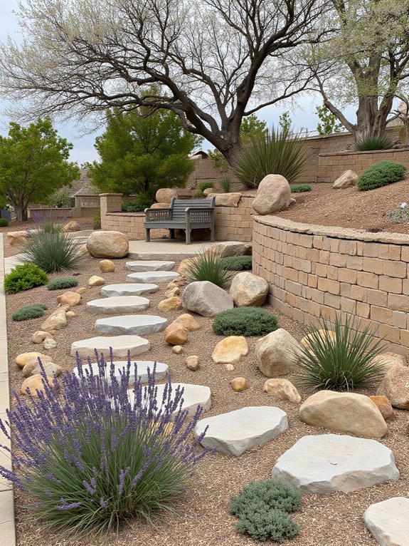 drought resistant hillside garden transformation