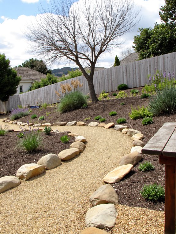 drought tolerant gravel garden