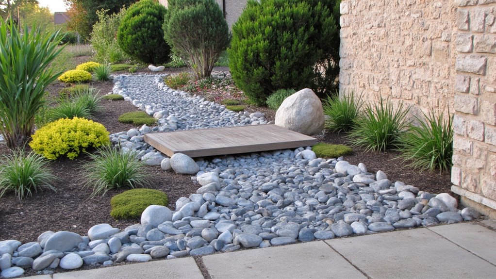dry stream bed landscaping