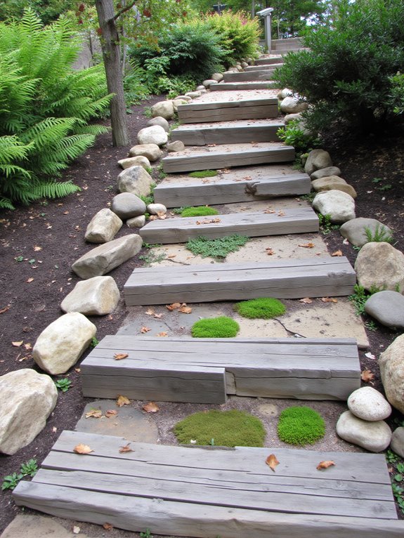 durable natural stone steps